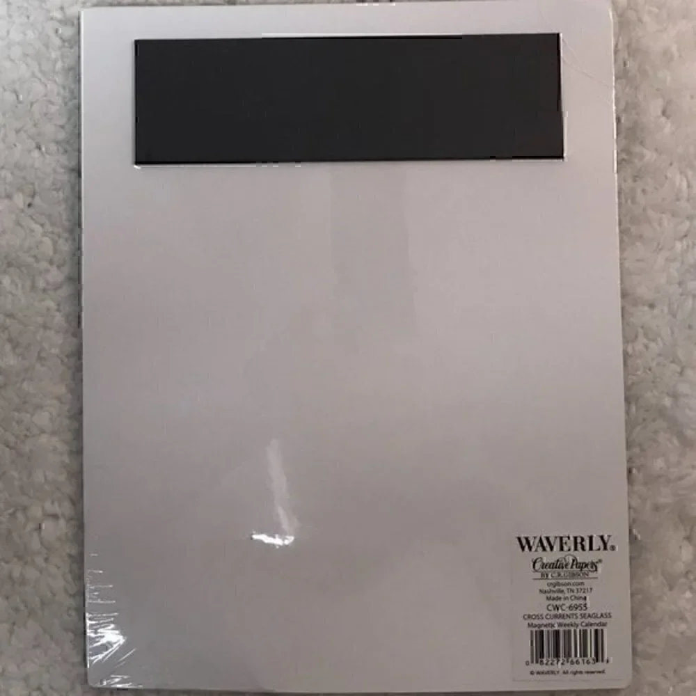 ☀️2/$14☀️C.R. Gibson Waverly Magnetic Weekly Calendar